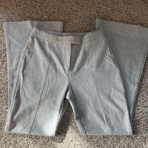 Topshop Light Gray Ponte Pants Foldover Waistband